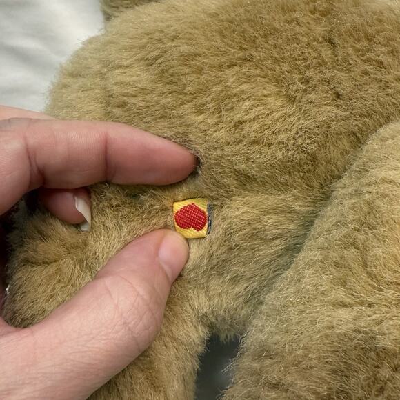 Vintage Build-A-Bear Classic Brown Teddy Bear Plush 15” Blue Paw Tag - Picture 4 of 8